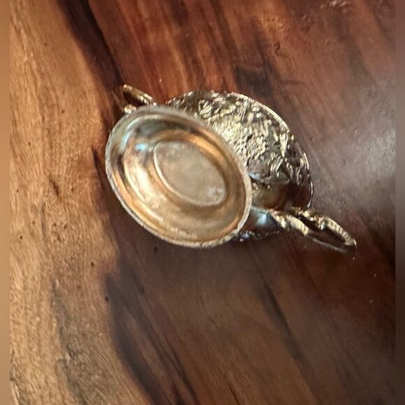 Small metal/enamel sugar and creamer set - Picture 7 of 8